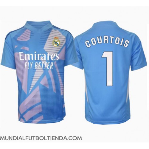 Camiseta Real Madrid Thibaut Courtois #1 Portero Primera Equipación Replica 2024-25 mangas cortas